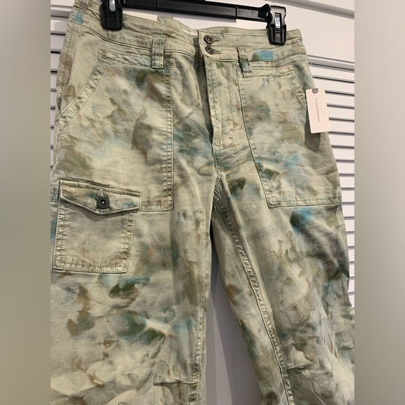 NWT Anthropologie The Wanderer cargo style linen/cotton blend size 27 gorpcore - Picture 6 of 11